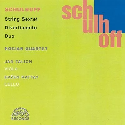 Václav BernášekSchulhoff: Divertimento, Sextet, Duo. Chamber Works, Vol. 2