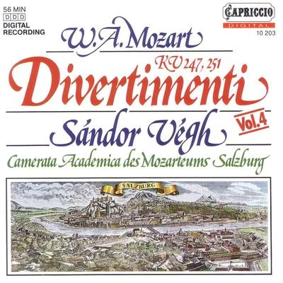 Sandor Vegh/Cologne Gürzenich Orchestra/Petersen Quartet/Hans-Jakob Eschenburg/Salzburg Mozarteum Orchestra/Till Alexander Korber/Hamburg State Philharmonic Orchestra/Gernot Süssmuth/James Conlon/Gerd AlbrechtMOZART, W.A.: Divertimenti Nos. 10 and 11 (Camerata Salzburg, Vegh)