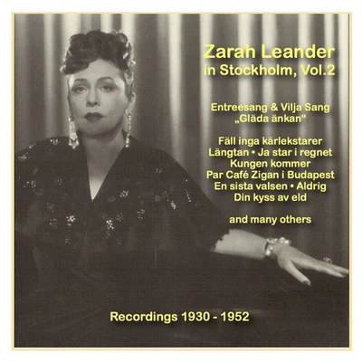 Lothar BrühneUFA-Tonfilm-OrchesterZarah LeanderICONS OF GERMAN CINEMA – Zarah Leander in Stockholm, Vol. 2 (1930-1952)