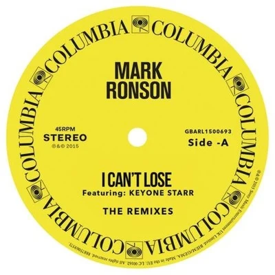 Mark RonsonBruno MarsI Cant Lose (Remixes)