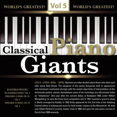 Géza AndaClassical - Piano Giants, Vol.5