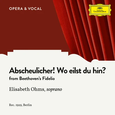 Sigrid Onégin/Unknown OrchestraBeethoven: Fidelio, Op. 72: Abscheulicher! Wo eilst du hin?