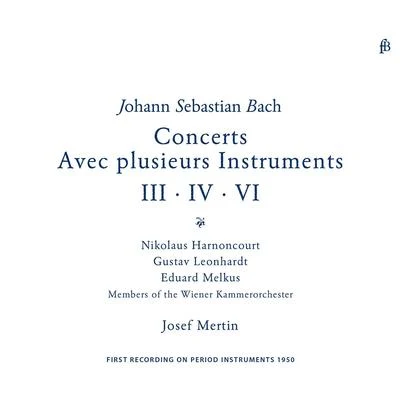 Collegium Vocale/Gustav Leonhardt/Leonhard他-consort/Hanover boys choirBach: Brandenburg Concertos Nos. 3, 4 & 6