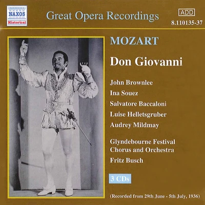 Fritz BuschMOZART: Don Giovanni (Glyndebourne) (1936)