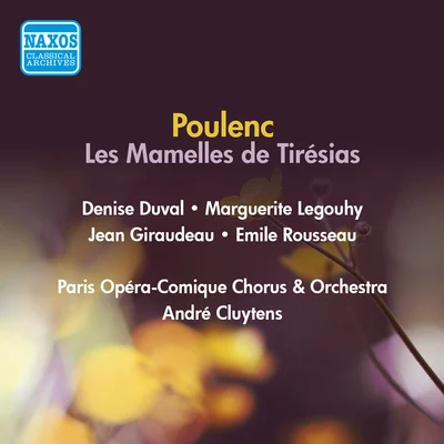 Andre CluytensPOULENC, F.: Mamelles de Tiresias (Les) [Opera] (Cluytens) (1954)