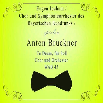 Bavarian Radio ChorusSymphonieorchester des Bayerischen RundfunksJudith BlegenKurt MollLeonard BernsteinThomas MoserChor und Symphonieorchester des Bayerischen RundfunksEugen Jochum spielen: Anton Bruckner: Te Deum, für Soli, Chor und Orchester, WAB 45