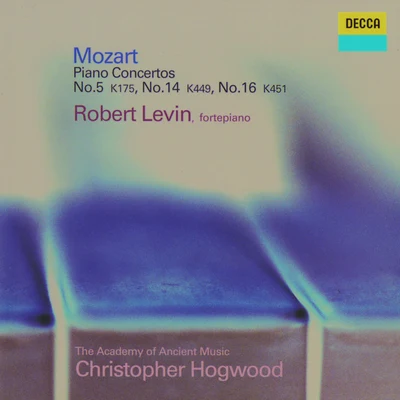 Robert LevinPiano Concerto No.14 in E flat, K.449