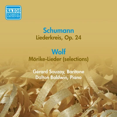 Gérard SouzaySCHUMANN, R.: LiederkreisWOLF, H.: Morike Lieder (excerpts) (Souzay) (1956)