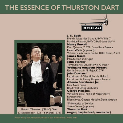 Philomusica of London/Thurston DartThe Essence of Thurston Dart