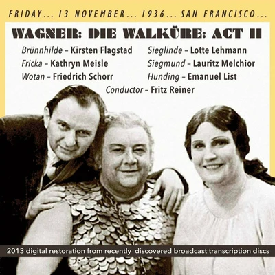 Fritz ReinerWAGNER, R.: Walkure (Die), Act II (Reiner) (1936)