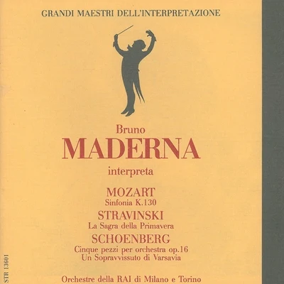 Lothar FaberBruno MadernaOrchestra Sinfonica di RomaGrandi maestri dell interpretazione: Bruno Maderna interpreta Mozart, Stravinsky e Schoenberg