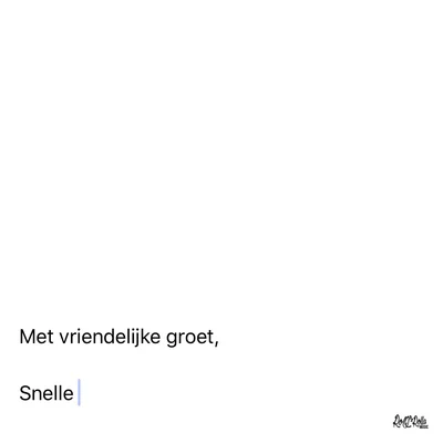 SnelleMet Vriendelijke Groet