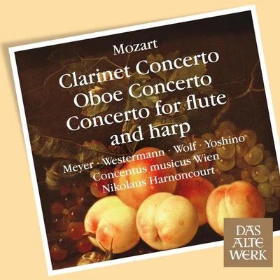 Concentus Musicus Wien/Nikolaus HarnoncourtMozart : clarinet concerto, oboe concerto concerto for flute and harp (DA W 50)