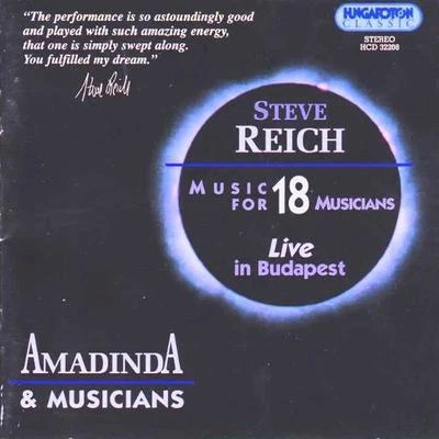 Steve ReichLESLIE SCOTTBob BeckerRuss HartenbergerJames PreissGlen VelezMusic for 18 Musicians Live