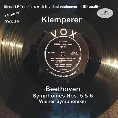 Rosl Schwaiger/Vienna Symphony Orchestra/Waldemar Kmentt/Walter Berry/Gré Brouwenstijn/Heinrich HollreiserBEETHOVEN, L. van: Symphonies Nos. 5 and 6 (LP Pure, Vol. 29) (Vienna Symphony, Klemperer) (1951)