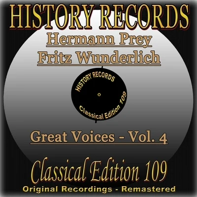 Hermann PreyHistory Records - Classical Edition 109 - Great Voices - Hermann Prey & Fritz Wunderlich