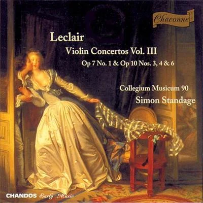 Simon StandageLECLAIR: Violin Concertos, Vol. 3