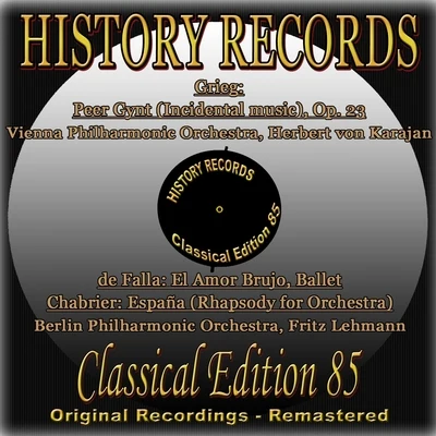 Fritz Lehmann/Giuseppe Palomba/RIAS Sinfonie Orchester Berlin/Maria Stader/Carlo Goldoni/Wolfgang Sawallisch/Giovanni Gamerra/Kölner Rundfunk-Sinfonie-Orchester/Lorenzo Da Ponte/Orchester des NWDR HamburgHistory Records - Classical Edition 85