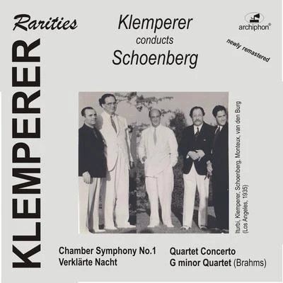 Basil Cameron/Otto Klemperer/Royal Philharmonic Orchestra/Harry Newstone/Boyd Neel Orchestra/Hans Schmidt-Isserstedt/Hans Rosbaud/PHILHARMONIA ORCHESTRA/London Chamber Orchestra/Jacques OrchestraSCHOENBERG, A.: Orchestral Music (Concertgebouw Orchestra, Klemperer) (1938-1969)