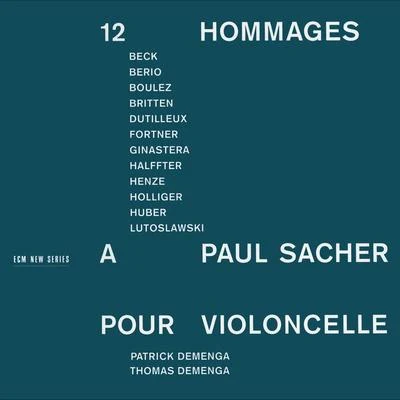 Thomas larcher/Thomas Demenga3 Strophes sur le nom de Sacher pour violoncelle solo