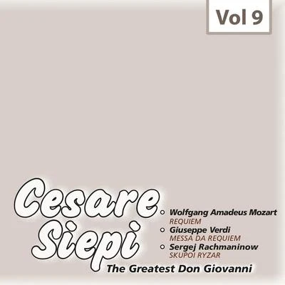 Cesare Siepi/Orchestra Sinfonica di Torino della Rai/Arturo BasileCesare Siepi - The Greatest Don Giovanni, Vol. 9