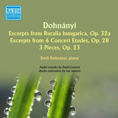 Erno Dohnanyi3 Pieces, Op. 23:No. 1. Aria