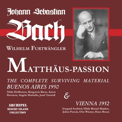 Julius PatzakSt. Matthew Passion, BWV 244 (Excerpts):No. 2, Da Jesus diese Rede vollendet hatte [Live]