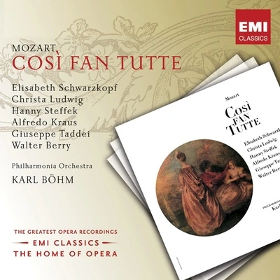 Walter LeggeElisabeth SchwarzkopfPHILHARMONIA ORCHESTRAHeinrich SchmidtKarl BohmDouglas LarterCosì fan tutte, K. 588, Act I, Scene 11:No. 14, Aria. "Come scoglio" (Fiordiligi)